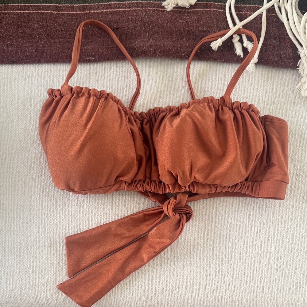 Sommerfield Elegant Copper Bikini Top swimsuit